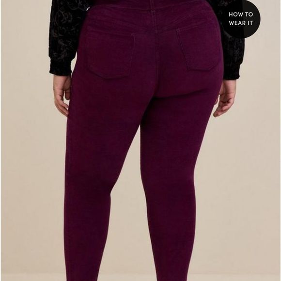 Torrid Bombshell Skinny Corduroy High-Rise Jean - Picture 3 of 3